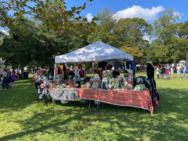 Homemade crafts stand at the Good Old Days festival